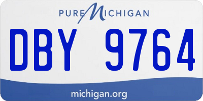 MI license plate DBY9764
