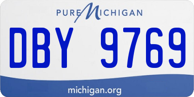 MI license plate DBY9769