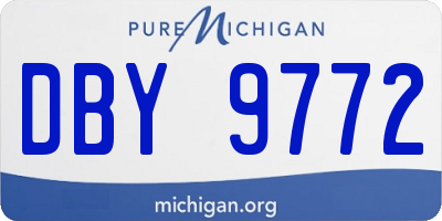 MI license plate DBY9772