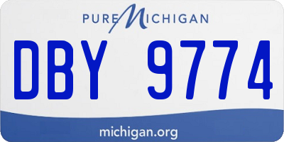 MI license plate DBY9774