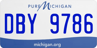 MI license plate DBY9786