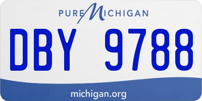 MI license plate DBY9788