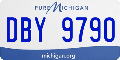 MI license plate DBY9790