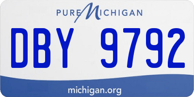 MI license plate DBY9792