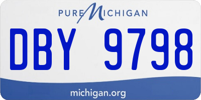 MI license plate DBY9798