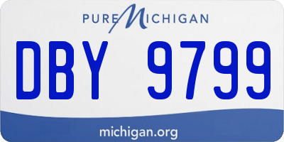 MI license plate DBY9799