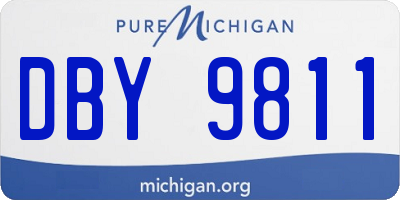 MI license plate DBY9811