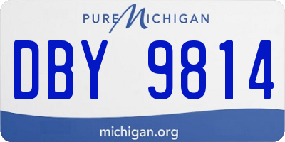 MI license plate DBY9814