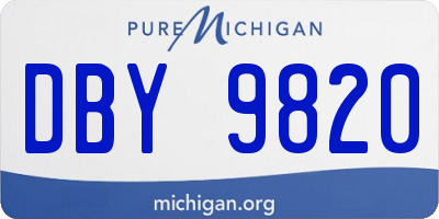 MI license plate DBY9820