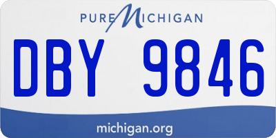 MI license plate DBY9846