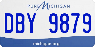 MI license plate DBY9879