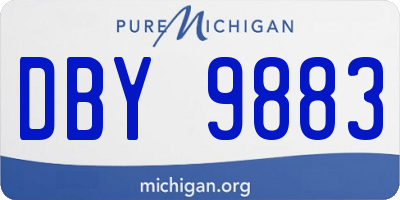 MI license plate DBY9883