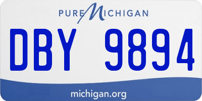 MI license plate DBY9894