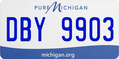 MI license plate DBY9903