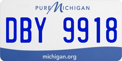 MI license plate DBY9918