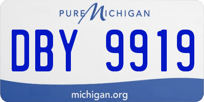 MI license plate DBY9919