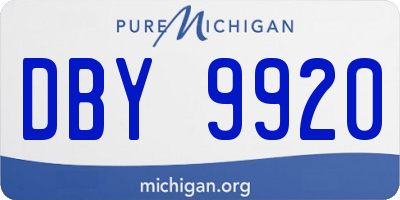 MI license plate DBY9920