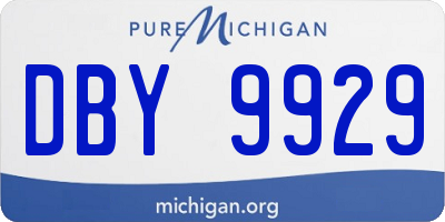 MI license plate DBY9929