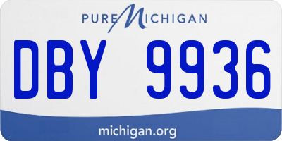 MI license plate DBY9936