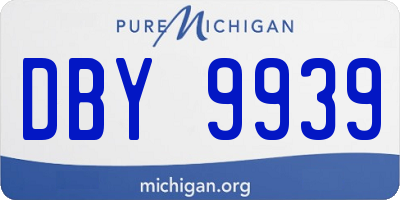 MI license plate DBY9939