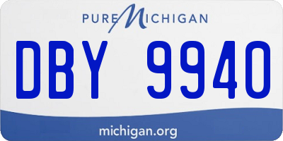 MI license plate DBY9940