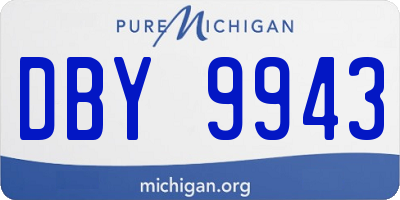MI license plate DBY9943