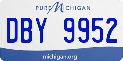 MI license plate DBY9952