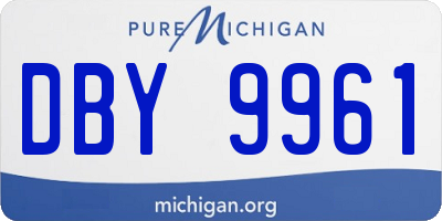 MI license plate DBY9961