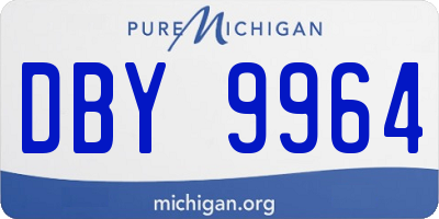 MI license plate DBY9964