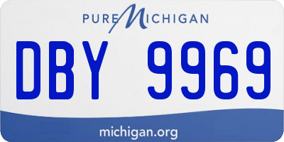 MI license plate DBY9969