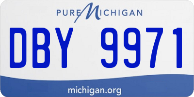 MI license plate DBY9971