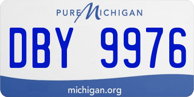 MI license plate DBY9976