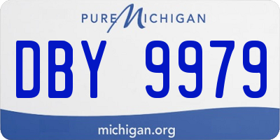 MI license plate DBY9979