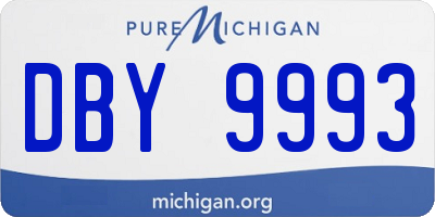 MI license plate DBY9993