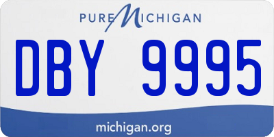 MI license plate DBY9995