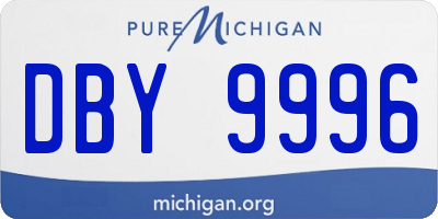 MI license plate DBY9996