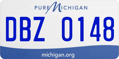 MI license plate DBZ0148
