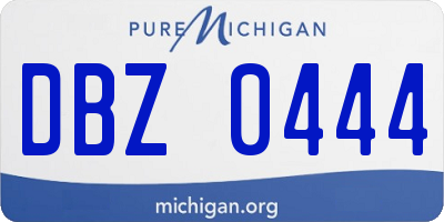 MI license plate DBZ0444