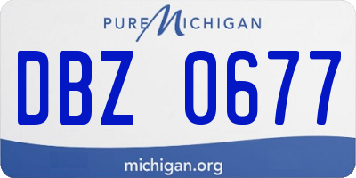 MI license plate DBZ0677
