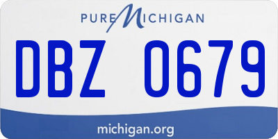 MI license plate DBZ0679