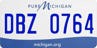 MI license plate DBZ0764
