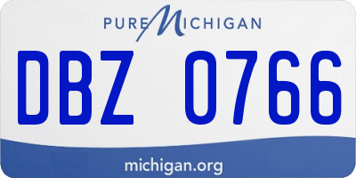 MI license plate DBZ0766