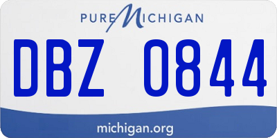 MI license plate DBZ0844