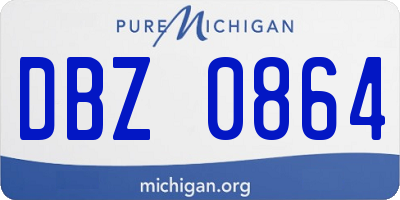 MI license plate DBZ0864