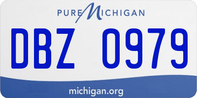 MI license plate DBZ0979