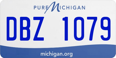 MI license plate DBZ1079
