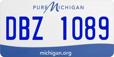 MI license plate DBZ1089