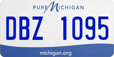 MI license plate DBZ1095