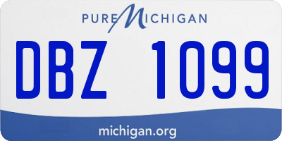 MI license plate DBZ1099