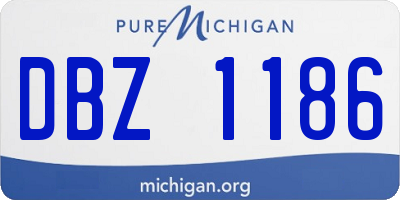 MI license plate DBZ1186